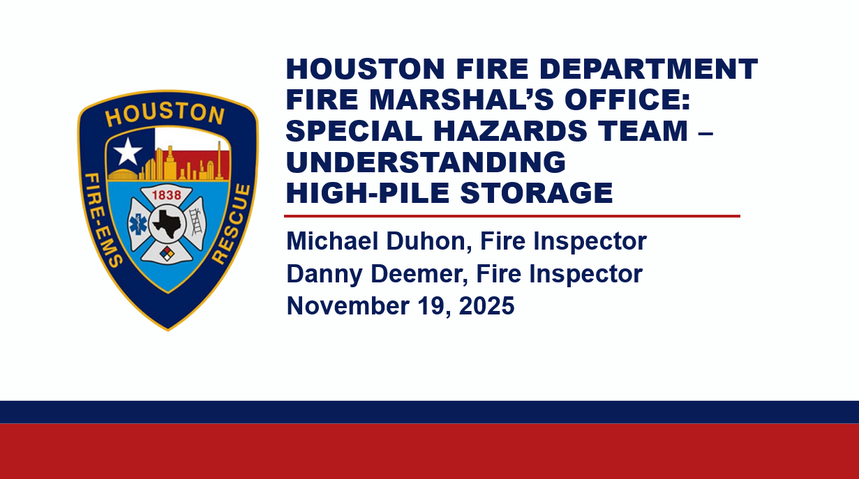 Houston Fire Department: Understanding High-Pile Storage