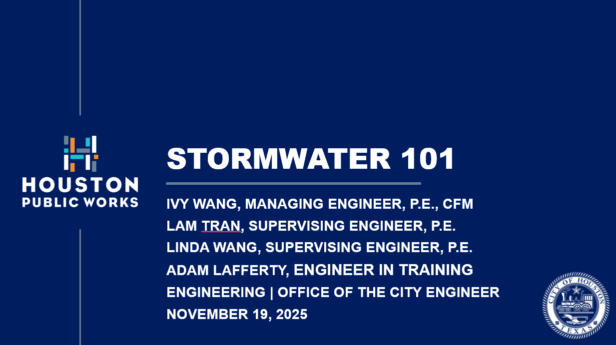  Office of the City Engineer (OCE): Stormwater 101 Utilizing the Infrastructure Design Manual (IDM)