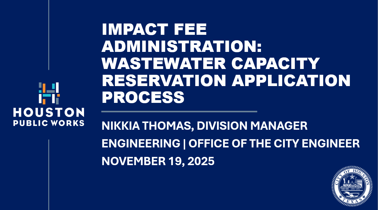 Infrastructure & Development Services (IDS): Wastewater Capacity Reservation (WCR) Application Process