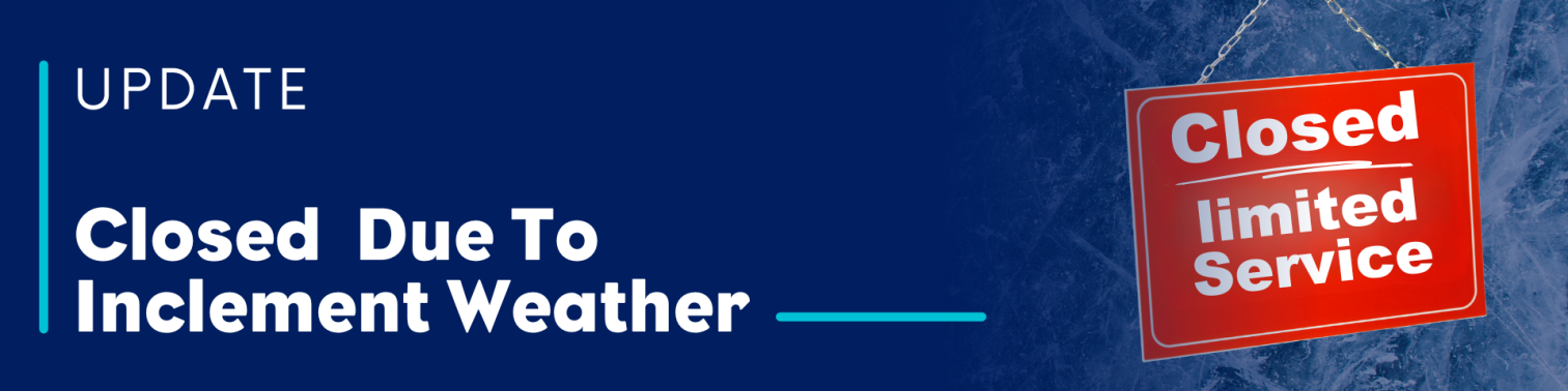 The Houston Permitting Center is Closed to Severe Weather