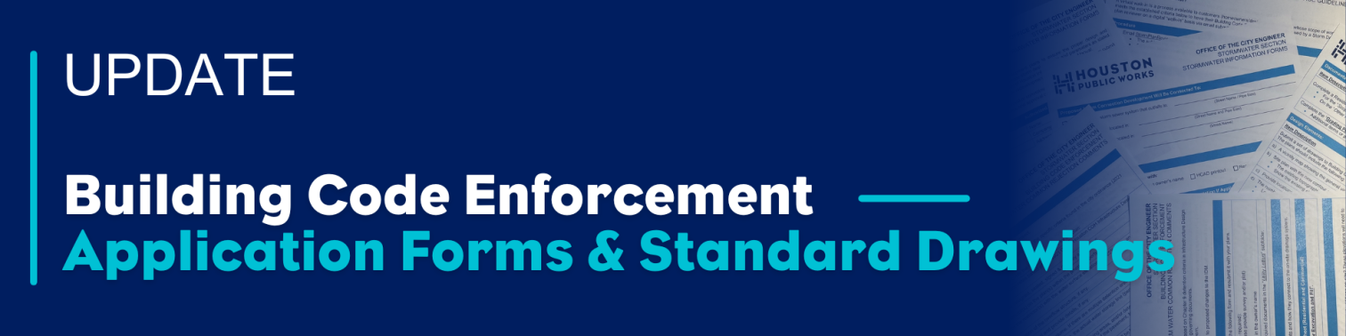 Building Code Enforcement Application Forms and Standard Drawings August Update